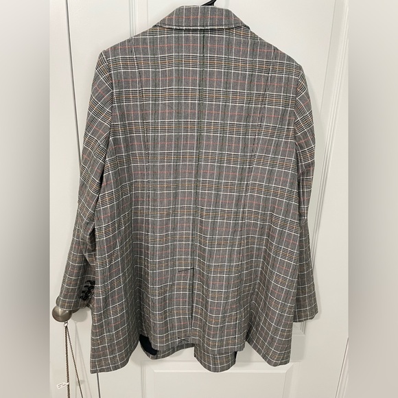 🎉NWT Anthropologie Plus x Maeve Women's US 18W Double Breasted Plaid Blazer!🤩 - Picture 5 of 9